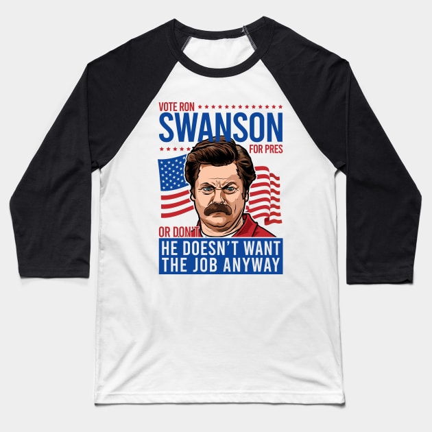 Vote For Ron Baseball T-Shirt by CoDDesigns